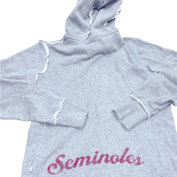 Nike FSU grey zippered hooded jacket size small organic cotton - Picture 2 of 8